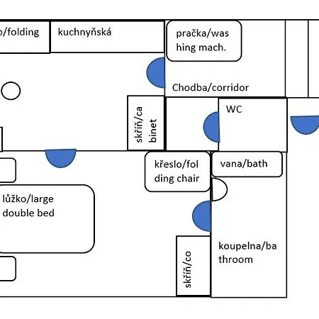 Zeleny Prostorny Aparman V Ceskem Raji Apartment