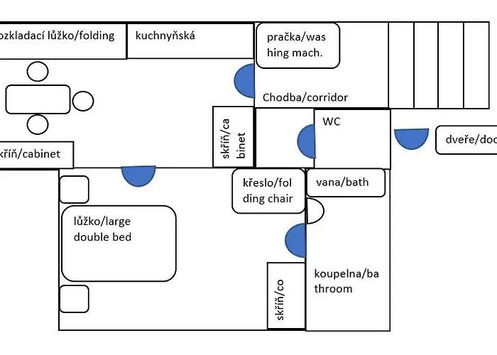 Zeleny Prostorny Aparman V Ceskem Raji Appartement